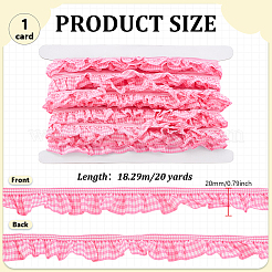 20 Yards Polyester Lace Ribbons&nbsp;DIY-PH0031-86C
