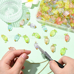 200Pcs Transparent ABS Plastic Pendants&nbsp;PALLOY-CJ00120