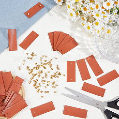 50 Bags PU Leather Label Tags&nbsp;DIY-CY0003-81