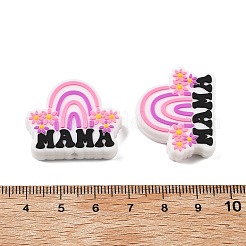 Mother's Day Silicone Focal Beads&nbsp;SIL-B078-07B