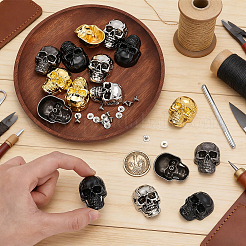 16Pcs 4 Styles Halloween Skull Alloy Decorative Rivets&nbsp;DIY-DR0007-76