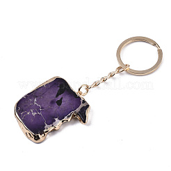 Natural Regalite/Imperial Jasper/Sea Sediment Jasper Keychain&nbsp;G-N0326-002A
