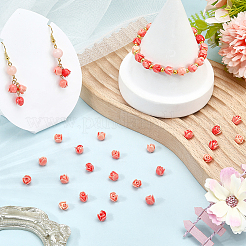 80Pcs Synthetic Coral Beads&nbsp;CORA-SP0001-04