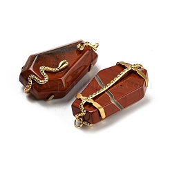 Natural Red Jasper Pendants&nbsp;STAS-E050-01G-04