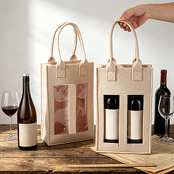 Felt Cloth Red Wine Packaging Tote Bags&nbsp;ABAG-WH0068-008B