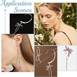 40Pcs 2 Colors 316 Stainless Steel Ear Cuff Findings&nbsp;STAS-UN0037-75