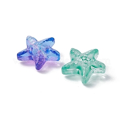 50Pcs 9 Colors Transparent Spray Painted Glass Beads&nbsp;GLAA-YW0001-96
