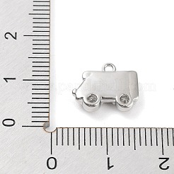 Brass Micro Pave Cubic Zirconia Pendants&nbsp;KK-K276-05P