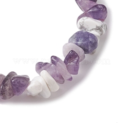 Rhombus Natural Gemstone Stretch Bracelets for Women&nbsp;BJEW-JB10997-01