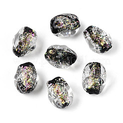 Handmade Foil Lampwork Beads Strands&nbsp;FOIL-T008-07B