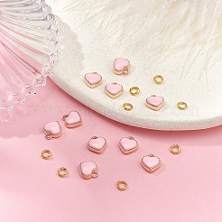 Heart Alloy Enamel Charms&nbsp;ENAM-YW0002-85C