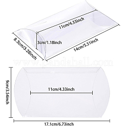 PVC Plastic Pillow Boxes&nbsp;CON-WH0073-50A