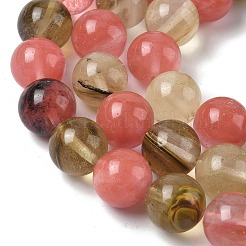 Cherry Quartz Glass Beads Strands&nbsp;G-F818-A07-14mm