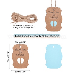 2 Sets 2 Colors Paper Tapes&nbsp;DIY-PH0002-21