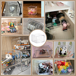 Transparent Acrylic Packaging Boxes with Flip Lid&nbsp;CON-WH0110-36B
