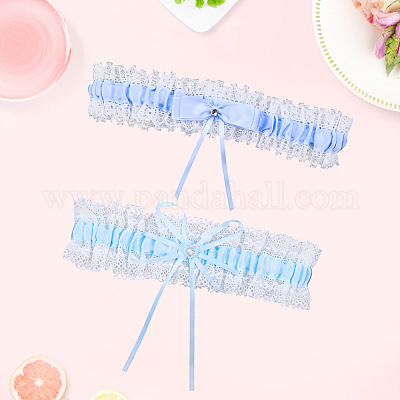 2Pcs 2 Styles Polyester Garter Leg Ring&nbsp;AJEW-CY0001-91-1