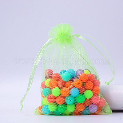 Rectangle Organza Drawstring Bags&nbsp;CON-PW0001-054C-07-1