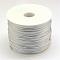 Nylon Satin Rattail Cords, Beading Threads for Bracelet Jewelry Making Chinese Knot Macrame Craft, Light Grey, 1.5mm, about 49.21 yards(45m)/roll