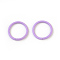 Spray Painted Iron Open Jump Rings, Round, Plum, 18 Gauge, 10x1mm, Inner Diameter: 8mm