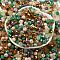 Glass Beads, Faceted, Rondelle, Blanched Almond, 6x5mm, Hole: 1mm, about 280pcs/60g