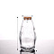 Refillable Glass Empty Bottles, with Wooden Cork, Clear, Column, 7x13cm