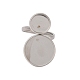 Non-Tarnish 304 Stainless Steel Open Cuff Ring Findings&nbsp;STAS-E124-05P-P-1