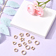 180Pcs 6 Styles 2-Hole CCB Plastic Beads Frame&nbsp;CCB-SP0001-10G-7