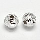 Fancy Cut 925 Sterling Silver Round Beads&nbsp;STER-F012-09C-1
