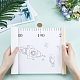 Space Theme Pattern Removable Height Chart for Kids&nbsp;AJEW-WH0165-72A-3