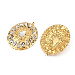 304 Stainless Steel Rhinestone Pendants&nbsp;STAS-I352-14G-02