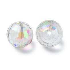 Half Rainbow Plated Glass Beads&nbsp;X-EGLA-P059-02B-HR02