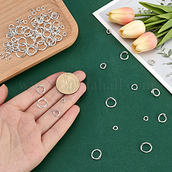 40Pcs 4 Styles Brass Open Jump Rings&nbsp;KK-PH0015-71