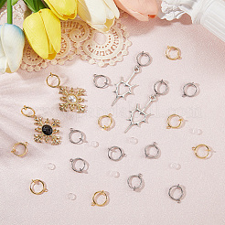 20Pcs 2 Colors 304 Stainless Steel Clip-on Earring Findings&nbsp;STAS-SC0010-31