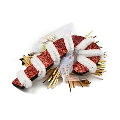 Christmas Theme Glitter Felt Fabric Alligator Hair Clip&nbsp;PHAR-U002-01C
