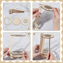 Wooden Vase Building Kits for Flowers Bouquet&nbsp;DIY-WH0899-68A