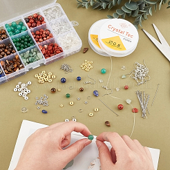 DIY Mixed Stone Beads Jewelry Making Kit&nbsp;DIY-FH0004-02