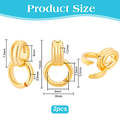 2Pcs 925 Sterling Silver Twister Clasps&nbsp;FIND-PH0026-17B-G