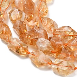 Heated Natural Citrine Beads Strands&nbsp;G-L634-A02-03
