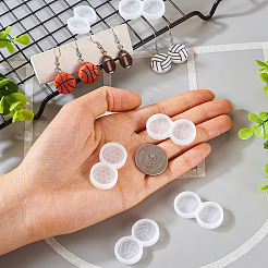6Pcs 6 Style Sports Ball Cabochon DIY Silicone Molds&nbsp;DIY-TA0005-68