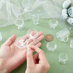 12Pcs Transparent Plastic Food Play Cup Set&nbsp;DIY-GA0003-21