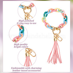 2Pcs 2 Colors Acrylic with Alloy Decorations&nbsp;DIY-GO0002-09