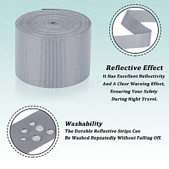 10M Polyester Fiber Reflective Tape&nbsp;AJEW-GF0013-40A