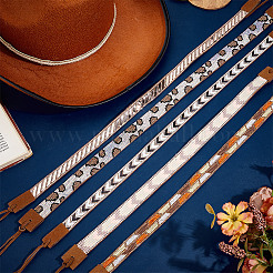 6Pcs 6 Styles Faux Suede & Glass Hat Bands&nbsp;DIY-HY0003-14