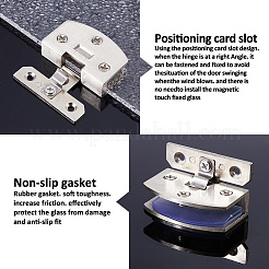Alloy Glass Doors Hinge&nbsp;KK-WH0148-930