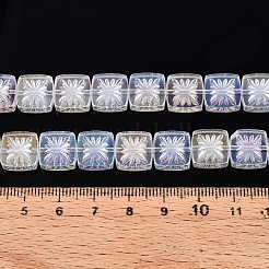 Electroplate Transparent Glass Beads Strands&nbsp;EGLA-N017-03A