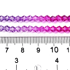 Gradient Color Baking Paint Glass Bead Strands&nbsp;X1-DGLA-A039-T2mm-A09