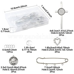Iron Kilt Pins Brooch Findings&nbsp;DIY-FS0009-47