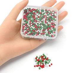 55.5G 3 Colors Baking Paint Glass Seed Beads&nbsp;SEED-YW0002-27