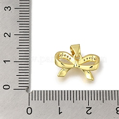 Rack Plating Brass Micro Pave Cubic Zirconia Charms&nbsp;KK-G500-14B-G