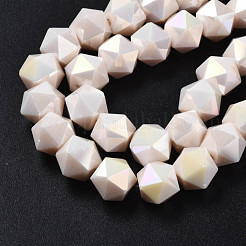 Electroplate Glass Beads Strands&nbsp;EGLA-S194-14A-A04